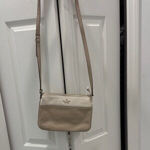 Kate Spade Tan and Cream Crossbody Bag